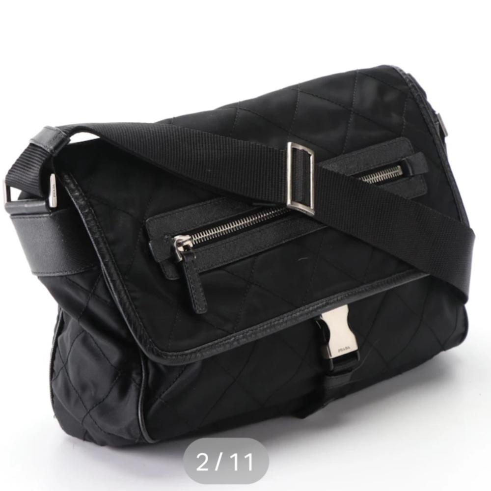 Authentic Prada cross body messenger bag